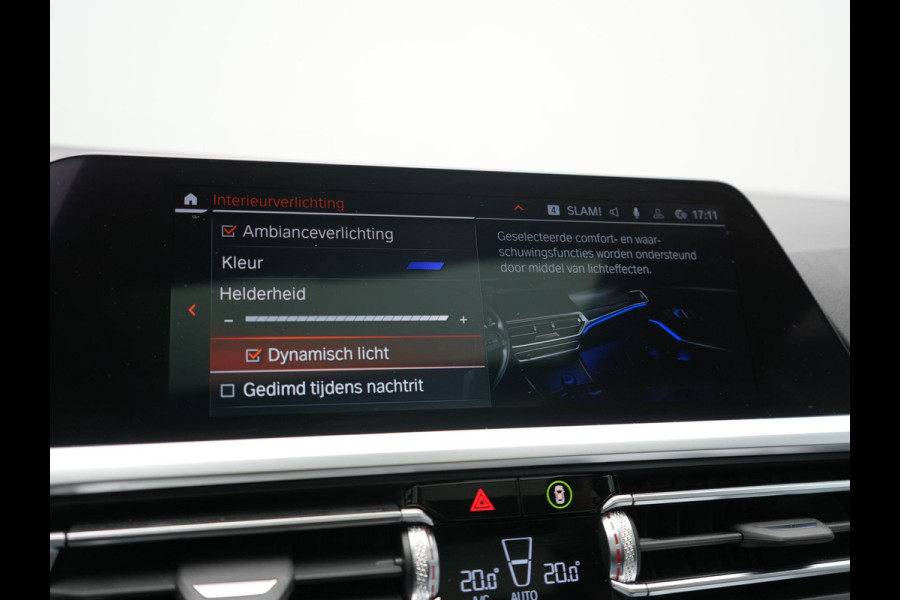 BMW 3 Serie Touring 320i M Sport Perfomance Parts 184pk | Panodak | Adaptive Cruise | Laser LED | Sportuitlaat Kleppen Besturing | Lederen Sportstoelen Verwarmd | Sfeerverlichting | Apple Carplay | 20"L.M | Navigatie | DAB |