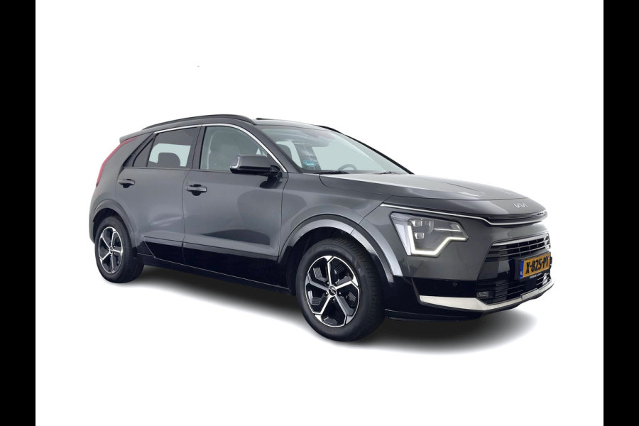 Kia Niro 1.6 GDi Hybrid DynamicPlusLine (INCL.BTW) Aut. *PANO | LEATHER | DIGI-COCKPIT | NAVI-FULLMAP | DAB | ADAPTIVE-CRUISE | CAMERA | HEATED-COMFORTSEATS | KEYLESS | PRIVACYGLASS | SHIFTPADDLES | CARPLAY |  HEAD-UP | ...