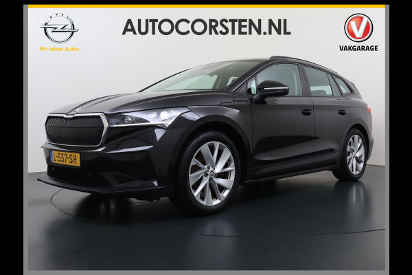 Škoda ENYAQ iV 180PK Trekhaak Adap.Cruise 3-Zone Ecc Camera Matrix-Led Stuur+Stoelverwarming Navi SOH 87% Android Auto Apple Carplay P-Assist Lmv 20" Pdc DAB Isofix Keyless 1.000kg Trekgewicht 1e Eigenaar Origineel Nederlandse Auto