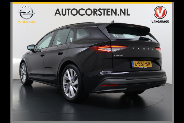 Škoda ENYAQ iV 180PK Trekhaak Adap.Cruise 3-Zone Ecc Camera Matrix-Led Stuur+Stoelverwarming Navi SOH 87% Android Auto Apple Carplay P-Assist Lmv 20" Pdc DAB Isofix Keyless 1.000kg Trekgewicht 1e Eigenaar Origineel Nederlandse Auto