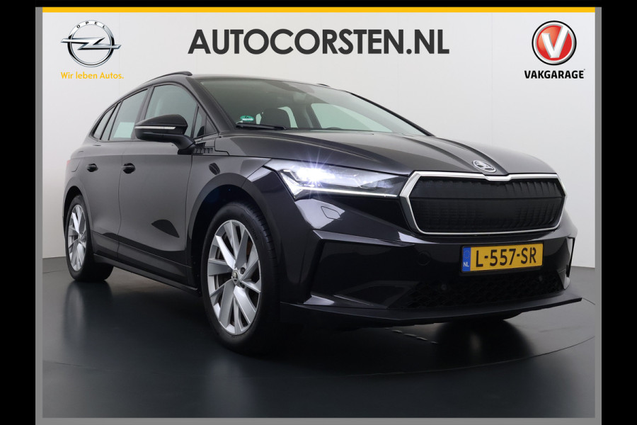 Škoda ENYAQ iV 180PK Trekhaak Adap.Cruise 3-Zone Ecc Camera Matrix-Led Stuur+Stoelverwarming Navi SOH 87% Android Auto Apple Carplay P-Assist Lmv 20" Pdc DAB Isofix Keyless 1.000kg Trekgewicht 1e Eigenaar Origineel Nederlandse Auto