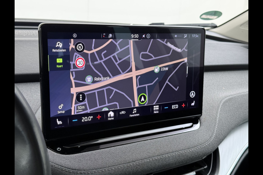 Škoda ENYAQ iV 180PK Trekhaak Adap.Cruise 3-Zone Ecc Camera Matrix-Led Stuur+Stoelverwarming Navi SOH 87% Android Auto Apple Carplay P-Assist Lmv 20" Pdc DAB Isofix Keyless 1.000kg Trekgewicht 1e Eigenaar Origineel Nederlandse Auto