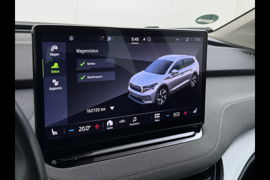 Škoda ENYAQ iV 180PK Trekhaak Adap.Cruise 3-Zone Ecc Camera Matrix-Led Stuur+Stoelverwarming Navi SOH 87% Android Auto Apple Carplay P-Assist Lmv 20" Pdc DAB Isofix Keyless 1.000kg Trekgewicht 1e Eigenaar Origineel Nederlandse Auto