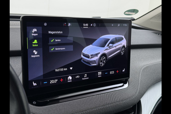 Škoda ENYAQ iV 180PK Trekhaak Adap.Cruise 3-Zone Ecc Camera Matrix-Led Stuur+Stoelverwarming Navi SOH 87% Android Auto Apple Carplay P-Assist Lmv 20" Pdc DAB Isofix Keyless 1.000kg Trekgewicht 1e Eigenaar Origineel Nederlandse Auto