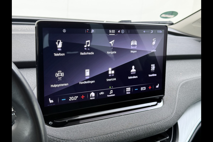Škoda ENYAQ iV 180PK Trekhaak Adap.Cruise 3-Zone Ecc Camera Matrix-Led Stuur+Stoelverwarming Navi SOH 87% Android Auto Apple Carplay P-Assist Lmv 20" Pdc DAB Isofix Keyless 1.000kg Trekgewicht 1e Eigenaar Origineel Nederlandse Auto