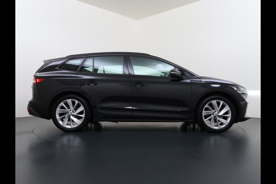 Škoda ENYAQ iV 180PK Trekhaak Adap.Cruise 3-Zone Ecc Camera Matrix-Led Stuur+Stoelverwarming Navi SOH 87% Android Auto Apple Carplay P-Assist Lmv 20" Pdc DAB Isofix Keyless 1.000kg Trekgewicht 1e Eigenaar Origineel Nederlandse Auto