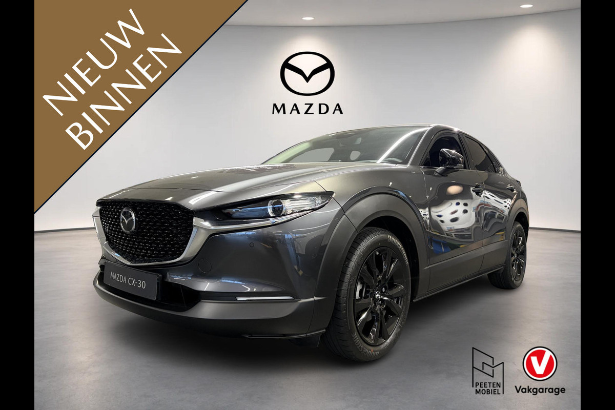 Mazda CX-30 2.5 e-SkyActiv-G M Hybrid Homura | NIEUW TE REGISTREREN | ELEK. ACHTERKLEP | ACHTERUITRIJCAMERA | STOELVERWARMING | 18 INCH |