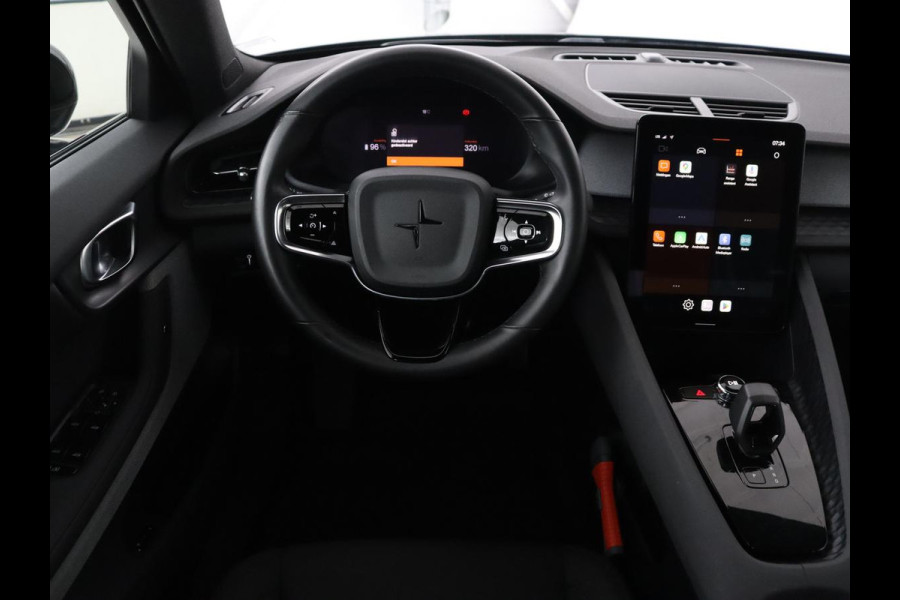 Polestar 2 Standard Range Single Motor 63kWh | SOH 89,1% | Elektrisch uitklapbare trekhaak | Achteruitrijcamera | Apple CarPlay | Stoelverwarming | Cruise control adaptief