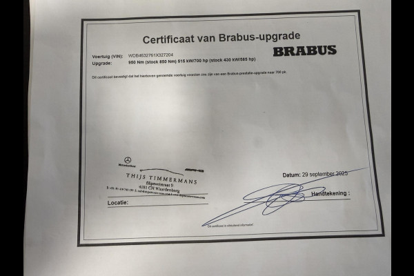 Mercedes-Benz G-Klasse ORIGINAL*G700 BRABUS WIDESTAR*STERRENHEMEL*24 INCH