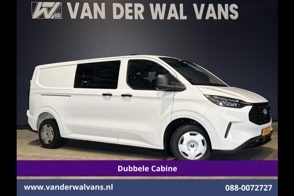 Ford Transit Custom 2.0 TDCI 170pk Automaat L2H1 Dubbele Cabine Euro6 Airco | 6-Zits | Camera | LED | Apple Carplay | Cruisecontrol | Stoelverwarmin Android Auto, Verwarmde voorruit, Parkeersensoren, Bijrijdersbank, 2740kg trekvermogen
