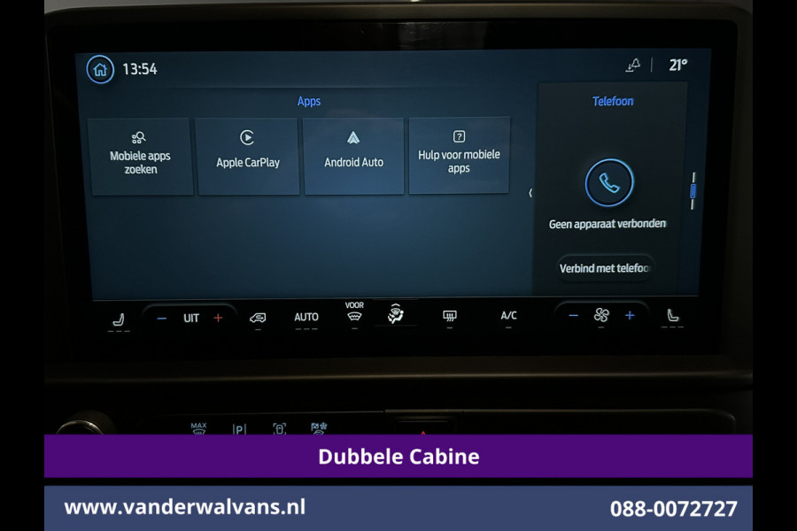 Ford Transit Custom 2.0 TDCI 170pk Automaat L2H1 Dubbele Cabine Euro6 Airco | 6-Zits | Camera | LED | Apple Carplay | Cruisecontrol | Stoelverwarmin Android Auto, Verwarmde voorruit, Parkeersensoren, Bijrijdersbank, 2740kg trekvermogen