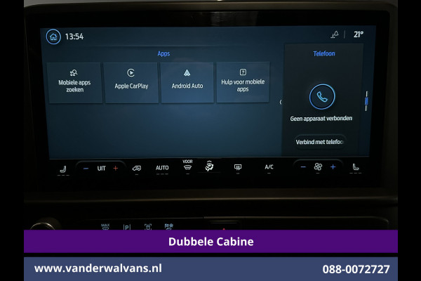 Ford Transit Custom 2.0 TDCI 170pk Automaat L2H1 Dubbele Cabine Euro6 Airco | 6-Zits | Camera | LED | Apple Carplay | Cruisecontrol | Stoelverwarmin Android Auto, Verwarmde voorruit, Parkeersensoren, Bijrijdersbank, 2740kg trekvermogen
