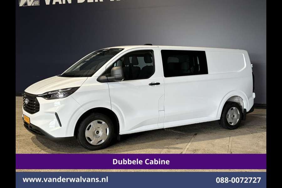 Ford Transit Custom 2.0 TDCI 170pk Automaat L2H1 Dubbele Cabine Euro6 Airco | 6-Zits | Camera | LED | Apple Carplay | Cruisecontrol | Stoelverwarmin Android Auto, Verwarmde voorruit, Parkeersensoren, Bijrijdersbank, 2740kg trekvermogen