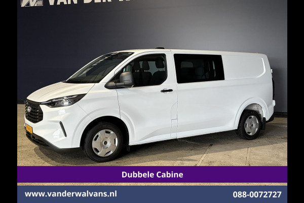 Ford Transit Custom 2.0 TDCI 170pk Automaat L2H1 Dubbele Cabine Euro6 Airco | 6-Zits | Camera | LED | Apple Carplay | Cruisecontrol | Stoelverwarmin Android Auto, Verwarmde voorruit, Parkeersensoren, Bijrijdersbank, 2740kg trekvermogen