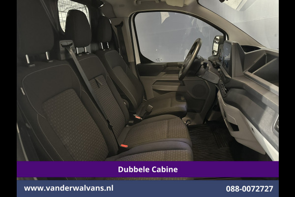 Ford Transit Custom 2.0 TDCI 170pk Automaat L2H1 Dubbele Cabine Euro6 Airco | 6-Zits | Camera | LED | Apple Carplay | Cruisecontrol | Stoelverwarmin Android Auto, Verwarmde voorruit, Parkeersensoren, Bijrijdersbank, 2740kg trekvermogen
