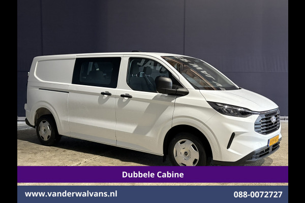 Ford Transit Custom 2.0 TDCI 170pk Automaat L2H1 Dubbele Cabine Euro6 Airco | 6-Zits | Camera | LED | Apple Carplay | Cruisecontrol | Stoelverwarmin Android Auto, Verwarmde voorruit, Parkeersensoren, Bijrijdersbank, 2740kg trekvermogen