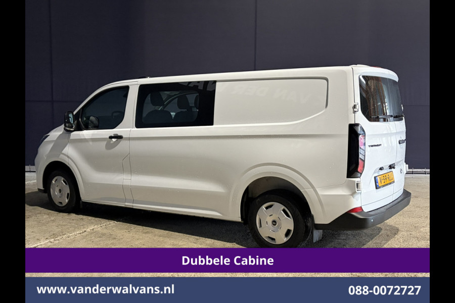 Ford Transit Custom 2.0 TDCI 170pk Automaat L2H1 Dubbele Cabine Euro6 Airco | 6-Zits | Camera | LED | Apple Carplay | Cruisecontrol | Stoelverwarmin Android Auto, Verwarmde voorruit, Parkeersensoren, Bijrijdersbank, 2740kg trekvermogen