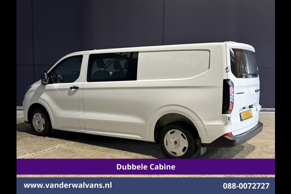 Ford Transit Custom 2.0 TDCI 170pk Automaat L2H1 Dubbele Cabine Euro6 Airco | 6-Zits | Camera | LED | Apple Carplay | Cruisecontrol | Stoelverwarmin Android Auto, Verwarmde voorruit, Parkeersensoren, Bijrijdersbank, 2740kg trekvermogen