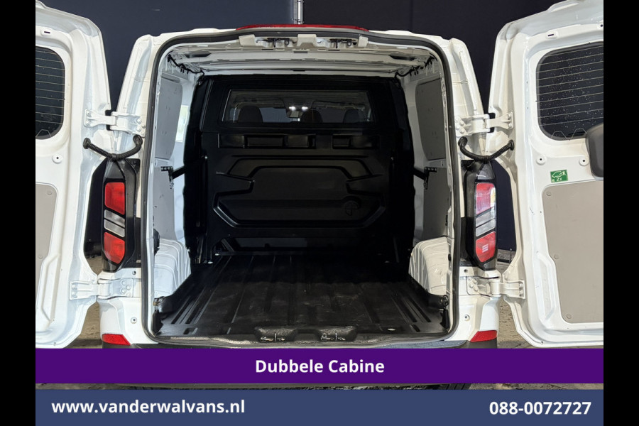 Ford Transit Custom 2.0 TDCI 170pk Automaat L2H1 Dubbele Cabine Euro6 Airco | 6-Zits | Camera | LED | Apple Carplay | Cruisecontrol | Stoelverwarmin Android Auto, Verwarmde voorruit, Parkeersensoren, Bijrijdersbank, 2740kg trekvermogen