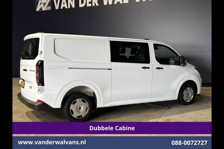 Ford Transit Custom 2.0 TDCI 170pk Automaat L2H1 Dubbele Cabine Euro6 Airco | 6-Zits | Camera | LED | Apple Carplay | Cruisecontrol | Stoelverwarmin Android Auto, Verwarmde voorruit, Parkeersensoren, Bijrijdersbank, 2740kg trekvermogen