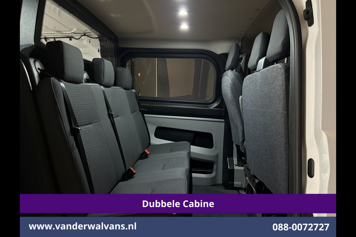Ford Transit Custom 2.0 TDCI L2H1 Dubbele Cabine Euro6 Airco | 6-Zits | Camera | Navigatie | LED | Apple Carplay | Cruisecontrol Android Auto, Verwarmde voorruit, Stoelverwarming, Parkeersensoren, Bijrijdersbank