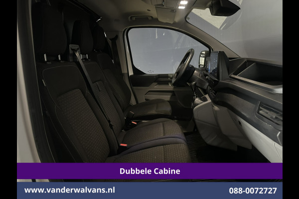Ford Transit Custom 2.0 TDCI L2H1 Dubbele Cabine Euro6 Airco | 6-Zits | Camera | Navigatie | LED | Apple Carplay | Cruisecontrol Android Auto, Verwarmde voorruit, Stoelverwarming, Parkeersensoren, Bijrijdersbank
