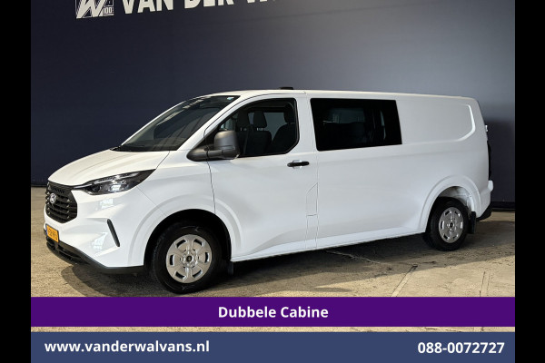 Ford Transit Custom 2.0 TDCI L2H1 Dubbele Cabine Euro6 Airco | 6-Zits | Camera | Navigatie | LED | Apple Carplay | Cruisecontrol Android Auto, Verwarmde voorruit, Stoelverwarming, Parkeersensoren, Bijrijdersbank