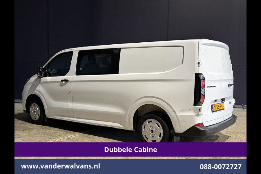 Ford Transit Custom 2.0 TDCI L2H1 Dubbele Cabine Euro6 Airco | 6-Zits | Camera | Navigatie | LED | Apple Carplay | Cruisecontrol Android Auto, Verwarmde voorruit, Stoelverwarming, Parkeersensoren, Bijrijdersbank