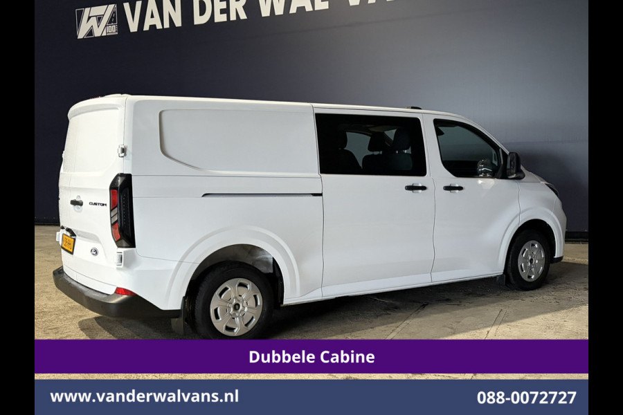 Ford Transit Custom 2.0 TDCI L2H1 Dubbele Cabine Euro6 Airco | 6-Zits | Camera | Navigatie | LED | Apple Carplay | Cruisecontrol Android Auto, Verwarmde voorruit, Stoelverwarming, Parkeersensoren, Bijrijdersbank