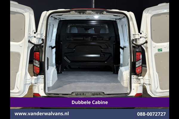 Ford Transit Custom 2.0 TDCI L2H1 Dubbele Cabine Euro6 Airco | 6-Zits | Camera | Navigatie | LED | Apple Carplay | Cruisecontrol Android Auto, Verwarmde voorruit, Stoelverwarming, Parkeersensoren, Bijrijdersbank