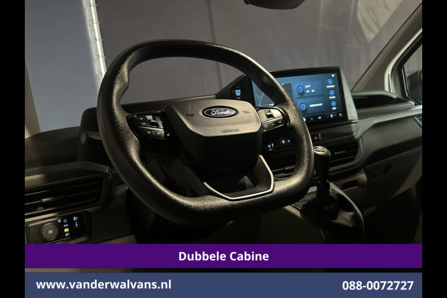 Ford Transit Custom 2.0 TDCI L2H1 Dubbele Cabine Euro6 Airco | 6-Zits | Camera | Navigatie | LED | Apple Carplay | Cruisecontrol Android Auto, Verwarmde voorruit, Stoelverwarming, Parkeersensoren, Bijrijdersbank