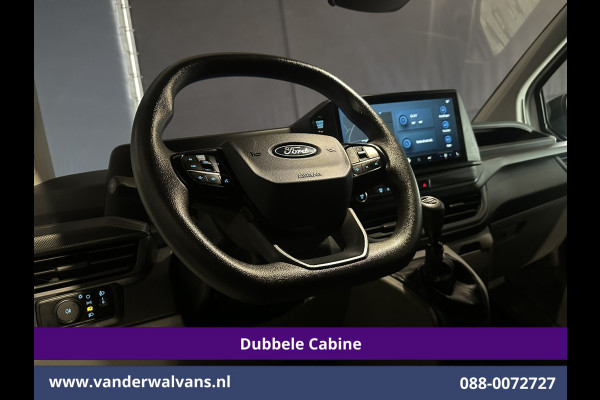 Ford Transit Custom 2.0 TDCI L2H1 Dubbele Cabine Euro6 Airco | 6-Zits | Camera | Navigatie | LED | Apple Carplay | Cruisecontrol Android Auto, Verwarmde voorruit, Stoelverwarming, Parkeersensoren, Bijrijdersbank