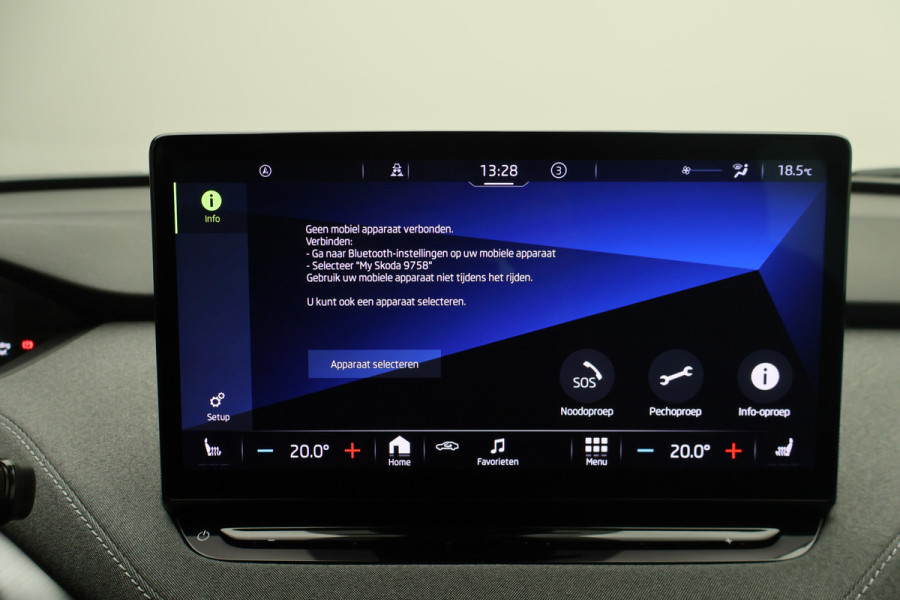 Škoda ENYAQ iV 80 SOH 96,4%, ACC, Dodehoeksensor, Camera, Stuur-/Stoelverwarming, Apple Carplay, PDC