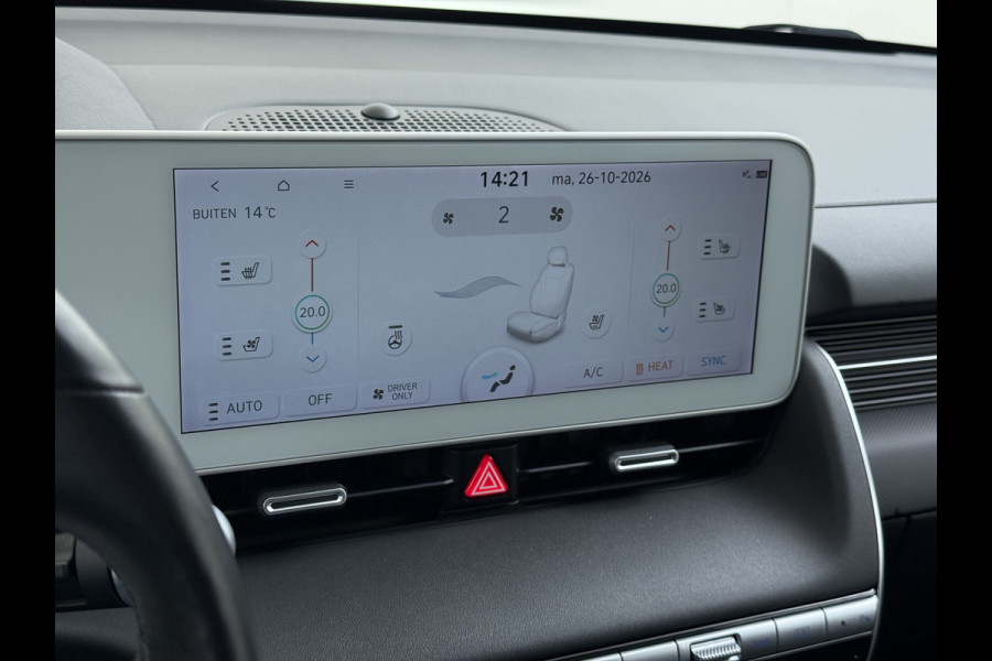 Hyundai IONIQ 5 Lounge 73kWh SOH 96% Leder Trekhaak Adap.Cruise Bose®-Audio Warmtepomp Elek.Stoelen+Memory Head-Up Display 360°Camera Stoel+Stuu Apple Carplay Android Auto Elek.Achterklep Ecc Privacy Glas Lmv 19" DAB Regen-Lichtsensor 1.600KG Trekgewicht 1e Eigenaar Origineel Nederlandse Auto