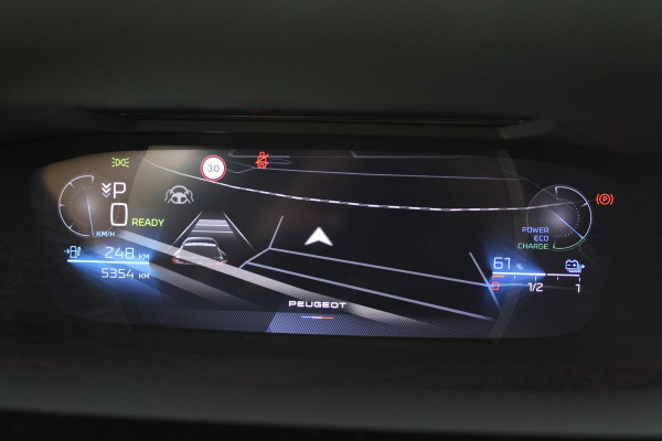 Peugeot e-408 GT AVANTAGE 58 kWh | PANORAMA SCHUIF/KANTEL DAK | WARMTEPOMP | HIFI PACK: (DRAADLOZE TELEFOONLADER, FOCAL PREMIUM HIFI SYSTEEM MET 10 SPEAKERS) | 360 VISION & DRIVE ASSIST PLUS PACK: (360° CAMERA MET 4 HD CAMERA'S, CLEAN CABIN,3D NAVIGATIE SYSTEEM) |  ELEKTRISCH VERSTELBARE VOORSTOELEN MET MASSAGE FUNCTIE EN STOELVERWARMING | BEKLEDING ALCANTARA/KUNSTLEDER | DRAADLOZE APPLE CARPLAY/ANDROID AUTO | 19" LICHTMETALEN VELGEN "GRAPHITE" | LED MATRIX KOPLAMPEN | DONKERE HEMELBEKLEDING | SFEER VERLICHTING | ELEKTRISCH BEDIENBARE ACHTERKLEP | PACK DRIVE PLUS PACK: (PACK SAFETY,
