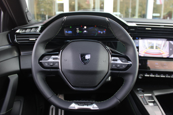Peugeot e-408 GT AVANTAGE 58 kWh | PANORAMA SCHUIF/KANTEL DAK | WARMTEPOMP | HIFI PACK: (DRAADLOZE TELEFOONLADER, FOCAL PREMIUM HIFI SYSTEEM MET 10 SPEAKERS) | 360 VISION & DRIVE ASSIST PLUS PACK: (360° CAMERA MET 4 HD CAMERA'S, CLEAN CABIN,3D NAVIGATIE SYSTEEM) |  ELEKTRISCH VERSTELBARE VOORSTOELEN MET MASSAGE FUNCTIE EN STOELVERWARMING | BEKLEDING ALCANTARA/KUNSTLEDER | DRAADLOZE APPLE CARPLAY/ANDROID AUTO | 19" LICHTMETALEN VELGEN "GRAPHITE" | LED MATRIX KOPLAMPEN | DONKERE HEMELBEKLEDING | SFEER VERLICHTING | ELEKTRISCH BEDIENBARE ACHTERKLEP | PACK DRIVE PLUS PACK: (PACK SAFETY,