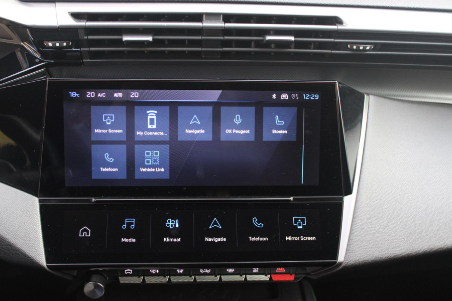 Peugeot e-408 GT AVANTAGE 58 kWh | PANORAMA SCHUIF/KANTEL DAK | WARMTEPOMP | HIFI PACK: (DRAADLOZE TELEFOONLADER, FOCAL PREMIUM HIFI SYSTEEM MET 10 SPEAKERS) | 360 VISION & DRIVE ASSIST PLUS PACK: (360° CAMERA MET 4 HD CAMERA'S, CLEAN CABIN,3D NAVIGATIE SYSTEEM) |  ELEKTRISCH VERSTELBARE VOORSTOELEN MET MASSAGE FUNCTIE EN STOELVERWARMING | BEKLEDING ALCANTARA/KUNSTLEDER | DRAADLOZE APPLE CARPLAY/ANDROID AUTO | 19" LICHTMETALEN VELGEN "GRAPHITE" | LED MATRIX KOPLAMPEN | DONKERE HEMELBEKLEDING | SFEER VERLICHTING | ELEKTRISCH BEDIENBARE ACHTERKLEP | PACK DRIVE PLUS PACK: (PACK SAFETY,