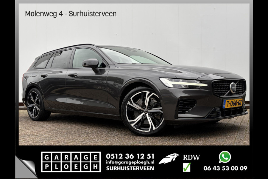 Volvo V60 2.0 T6 PHEV AWD Plus Dark Elek.Trekhaak HK Leer 360° Stoelverw+Ventilatie VOL!