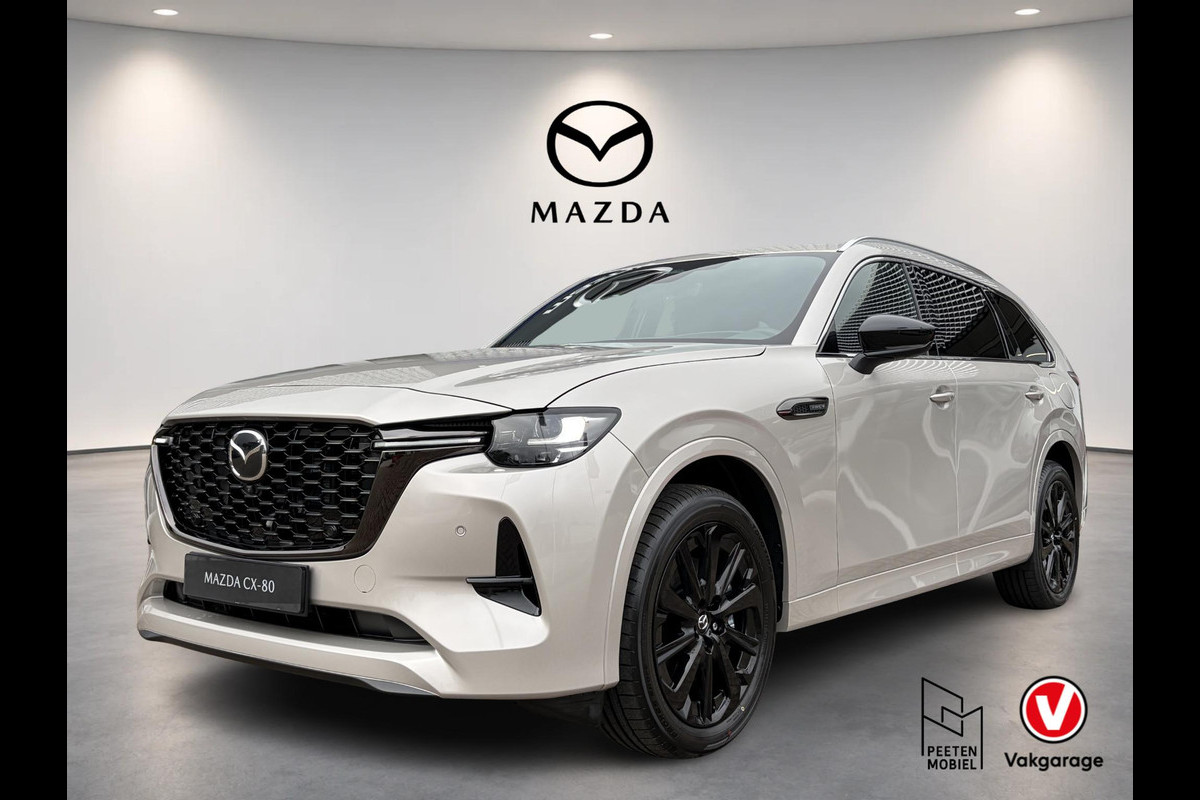 Mazda CX-80 2.5 e-SkyActiv PHEV Homura Plus | 7 PERSOONS | PANORAMADAK | ELEK. STOELEN | ELEK. ACHTERKLEP | NIEUW TE REGISTREREN
