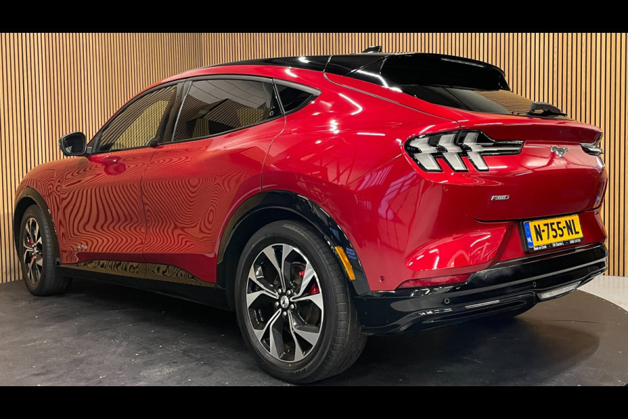 Ford Mustang Mach-E AWD 75 kWh|92% SOH|FULL OPTION|PANO|LEDER|MEMORY|B&O|ACC|360+V+A-CAMERA|CARPLAY|STOEL+STUURVERW|NL|IN BTW|NAP|