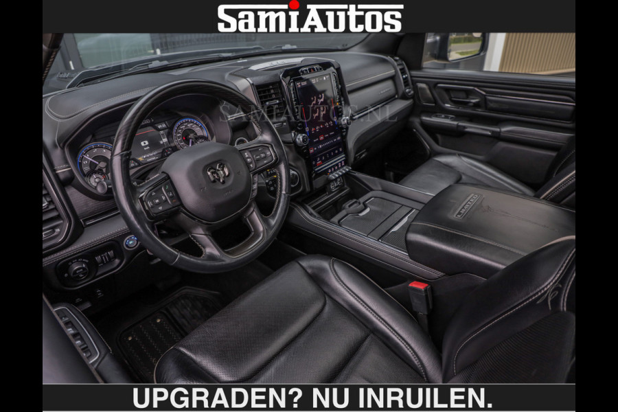 Dodge Ram LIMITED SPORT 5.7 V8 | BOM VOL | BLACK ON BLACK | HUD | LUCHTVERING | OPEN UITLAAT KLEP | EERSTE EIGENAAR | CREW CAB | DUBBELE CABINE 5 PERSOONS | COMFORT ROYALE BEEN RUIMTE |