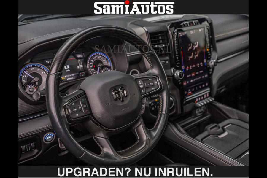 Dodge Ram LIMITED SPORT 5.7 V8 | BOM VOL | BLACK ON BLACK | HUD | LUCHTVERING | OPEN UITLAAT KLEP | EERSTE EIGENAAR | CREW CAB | DUBBELE CABINE 5 PERSOONS | COMFORT ROYALE BEEN RUIMTE |