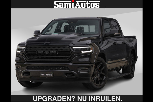 Dodge Ram LIMITED SPORT 5.7 V8 | BOM VOL | BLACK ON BLACK | HUD | LUCHTVERING | OPEN UITLAAT KLEP | EERSTE EIGENAAR | CREW CAB | DUBBELE CABINE 5 PERSOONS | COMFORT ROYALE BEEN RUIMTE |