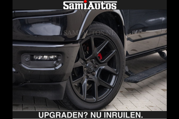 Dodge Ram LIMITED SPORT 5.7 V8 | BOM VOL | BLACK ON BLACK | HUD | LUCHTVERING | OPEN UITLAAT KLEP | EERSTE EIGENAAR | CREW CAB | DUBBELE CABINE 5 PERSOONS | COMFORT ROYALE BEEN RUIMTE |