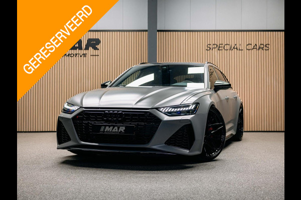 Audi RS6 Avant TFSI quattro | Beton grijs matte | 23 inch Vossen HF7 | Keramisch | Pano | Vaste prijs