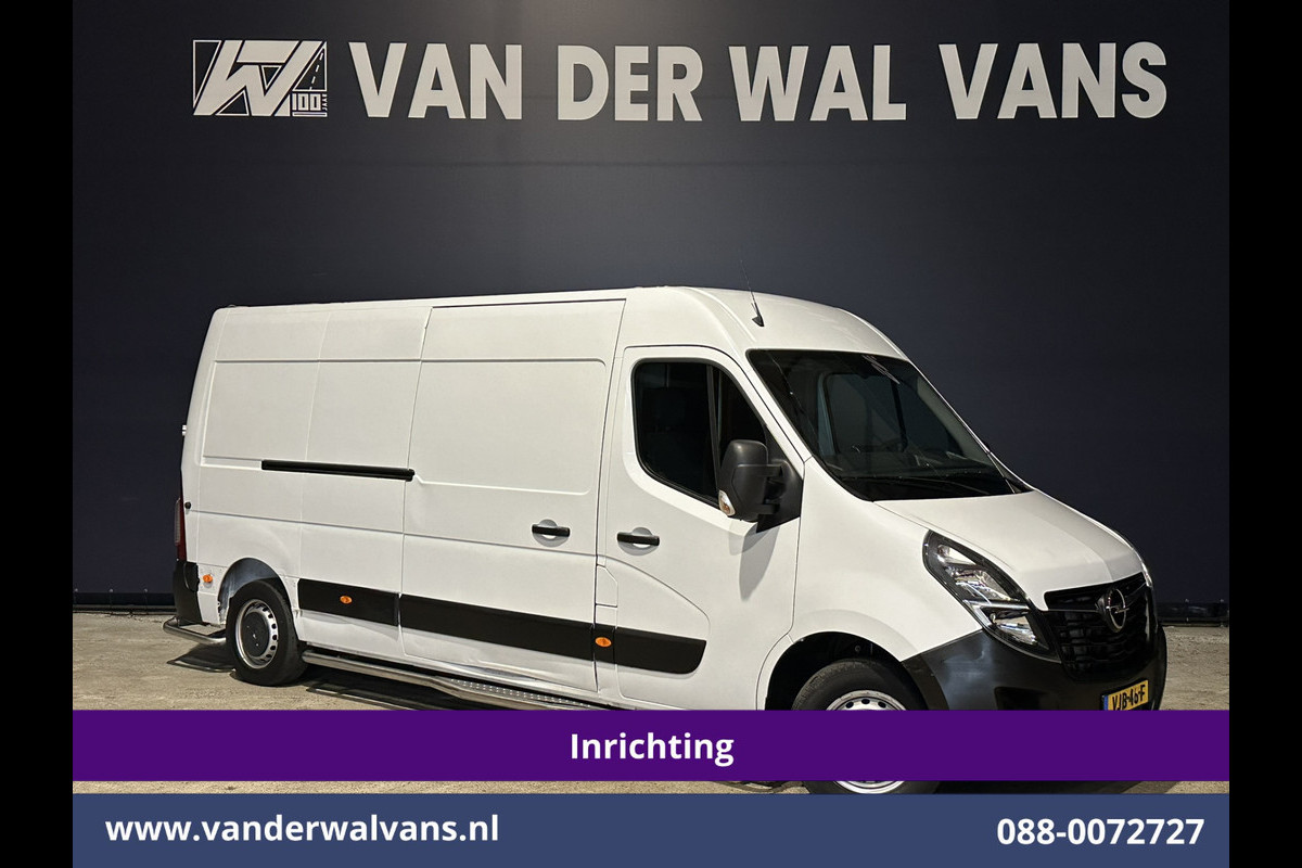 Opel Movano 2.3 Turbo 150pk L3H2 *Post NL inrichting* Airco | Camera | Cruisecontrol schappen, sidebars, 270 graden achterdeuren