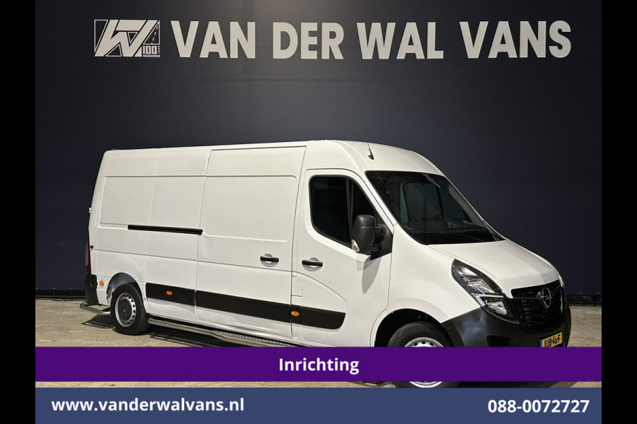 Opel Movano 2.3 Turbo 150pk L3H2 *Post NL inrichting* Airco | Camera | Cruisecontrol schappen, sidebars, 270 graden achterdeuren