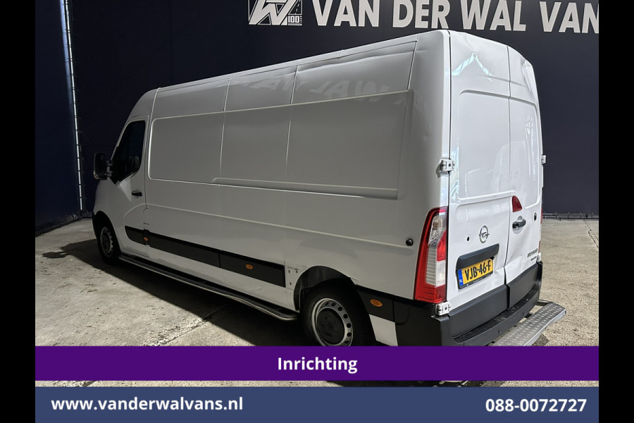 Opel Movano 2.3 Turbo 150pk L3H2 *Post NL inrichting* Airco | Camera | Cruisecontrol schappen, sidebars, 270 graden achterdeuren