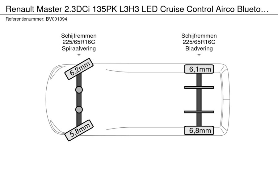 Renault Master 2.3DCi 135PK L3H3 LED Cruise Control Airco Bluetooth Euro 6