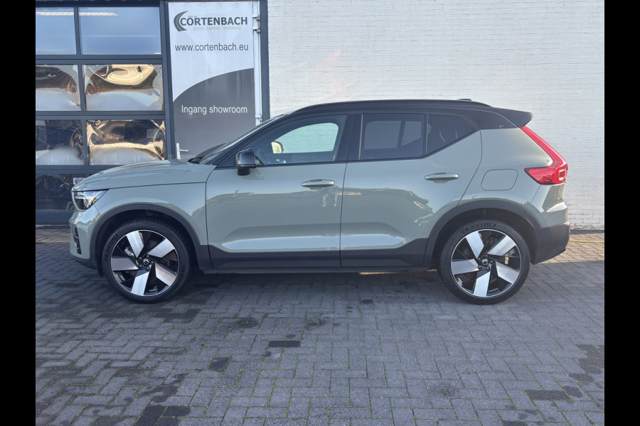 Volvo XC40 Recharge Twin Plus 82 kWh | Zwenkbare trekhaak | Adaptieve cruise | Blis | Sage Green Metallic |